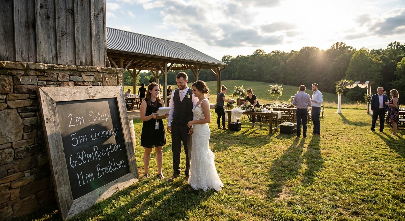 How Long Do You Need a Wedding Venue on Your Wedding Day?