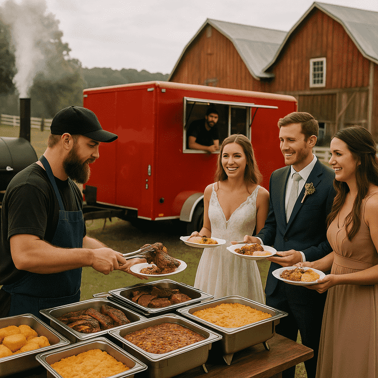 Favorite Food Vendors for North Georgia Farm Weddings