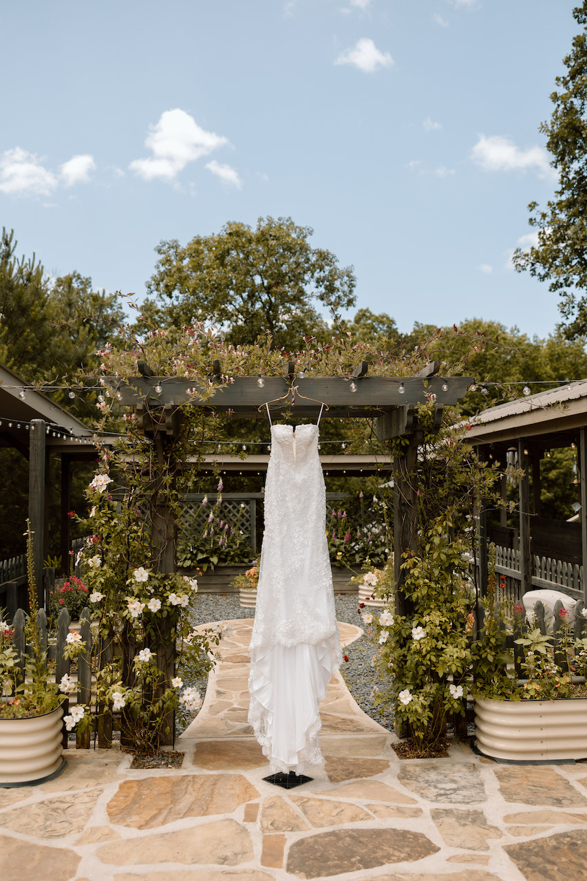 Hanging Wedding Dress Photos