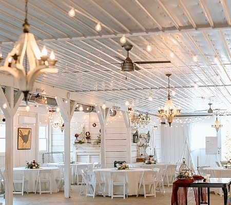 Indoor Barn Wedding Reception Space