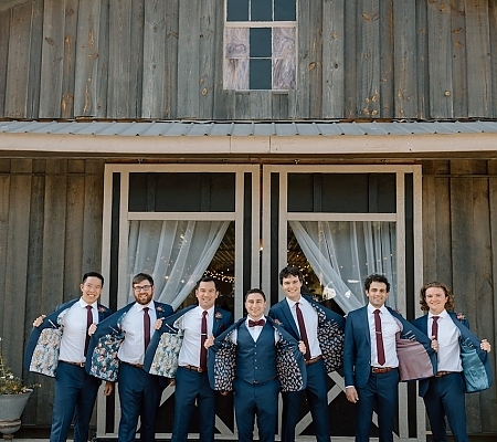 Mismatched Groomsmen Jacket Liners