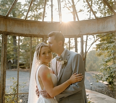 Garden Gazebo at Golden Hour