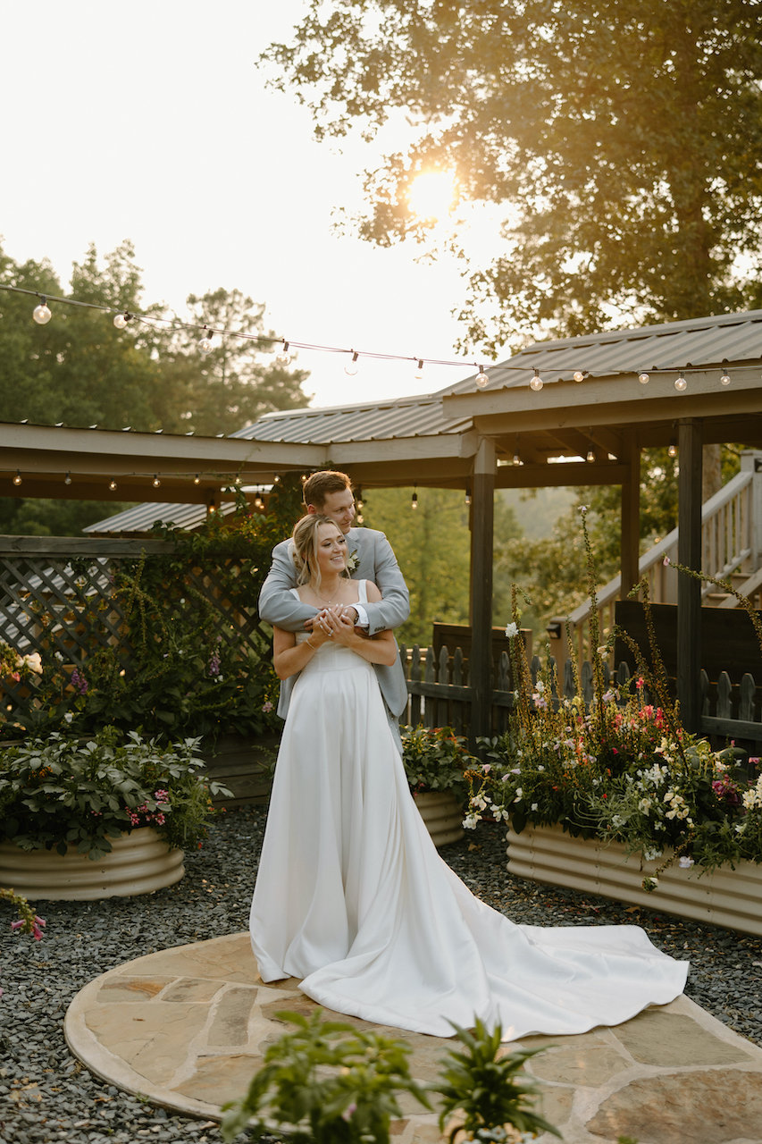 Wedding Couple at Golden Hour
