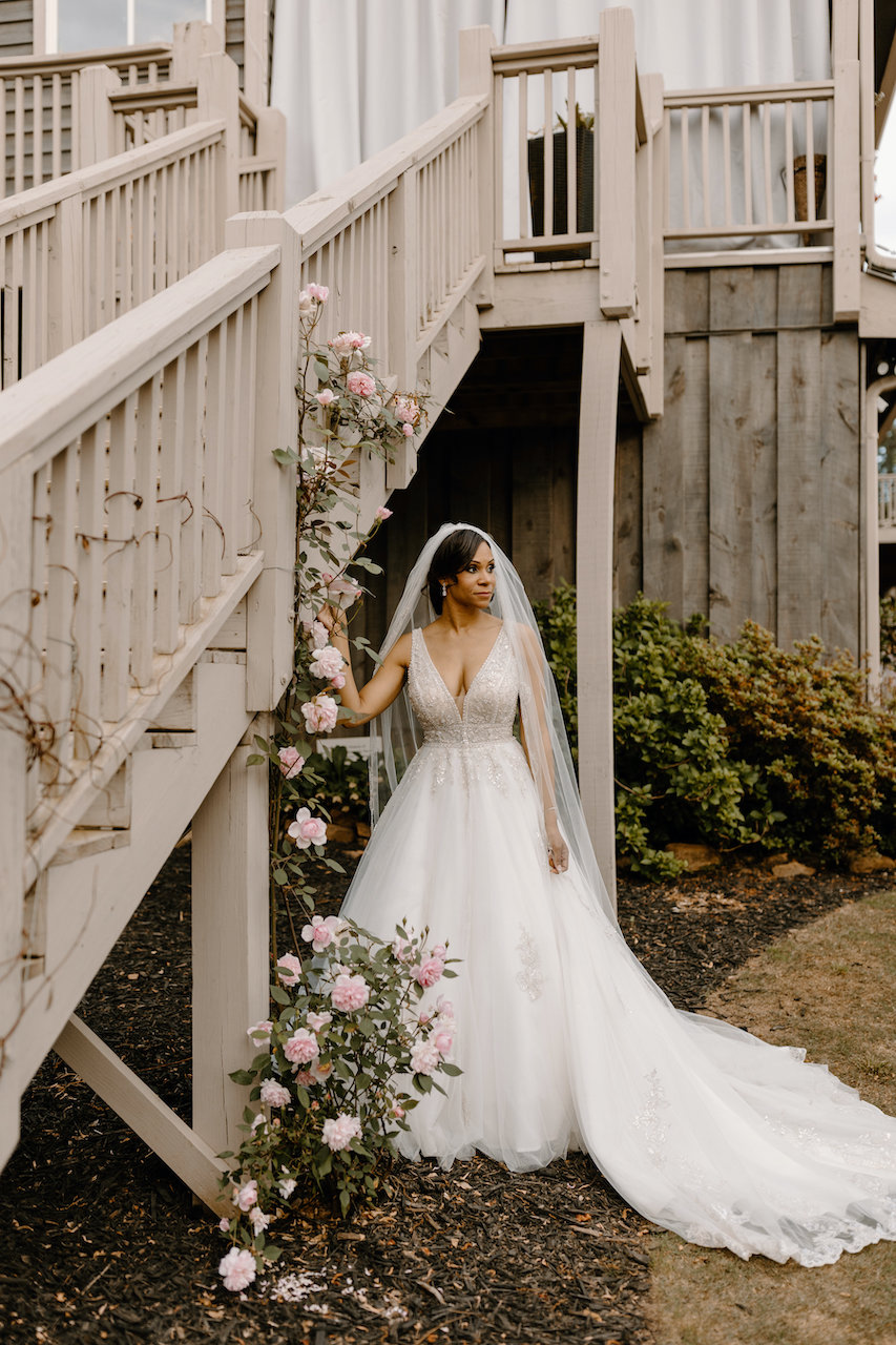 Bride with Roses Photo