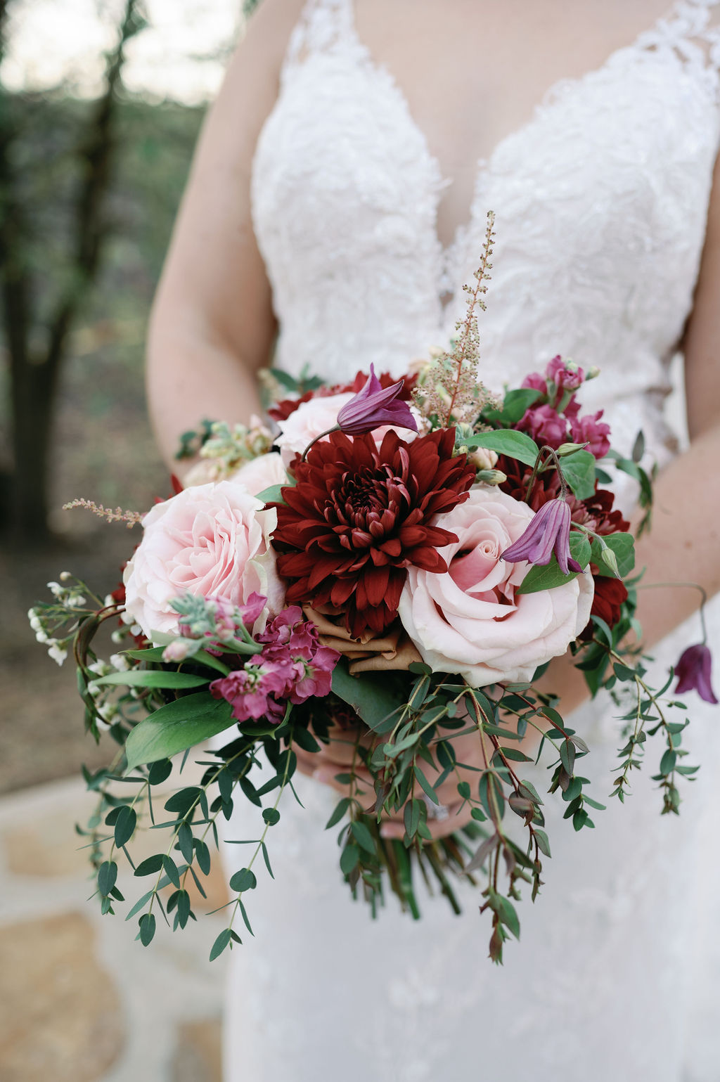 Burgundy and Blush Bouquet