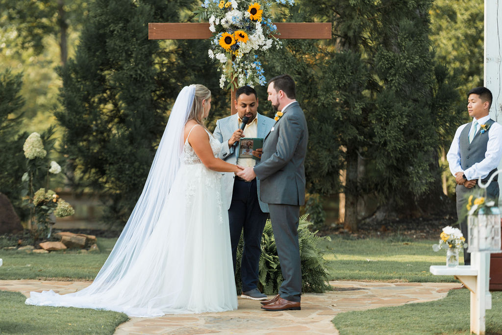 Summer Wedding Ceremony Outdoors