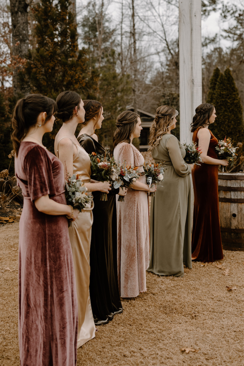 Earth Tone Bridesmaid Dresses