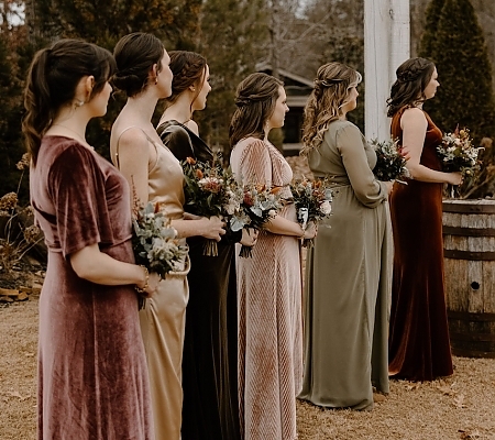 Earth Tone Bridesmaid Dresses