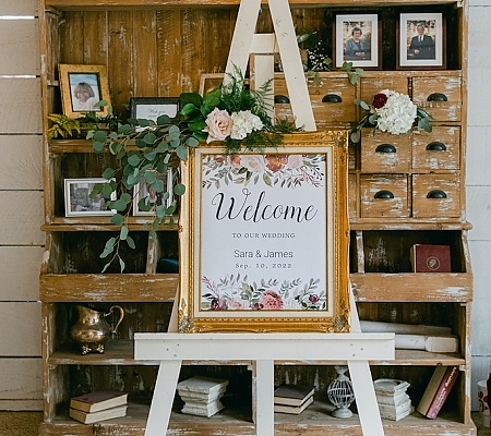 Fall Wedding Welcome Sign