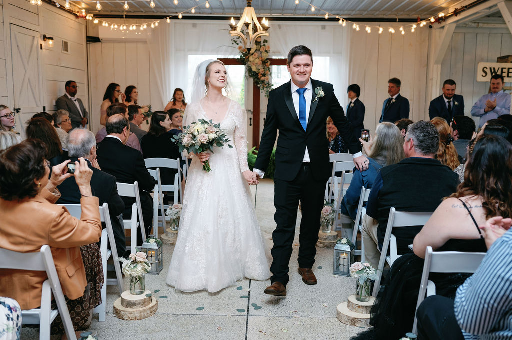 Indoor Barn Wedding Photos