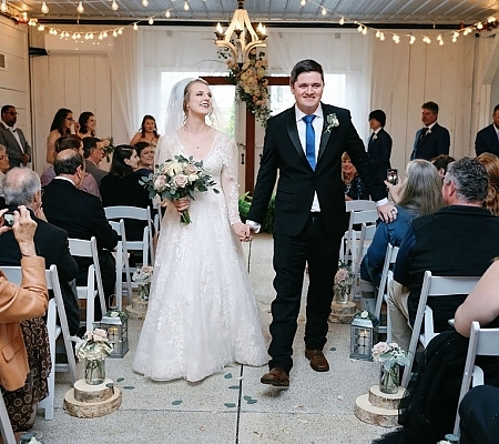 Indoor Barn Wedding Photos