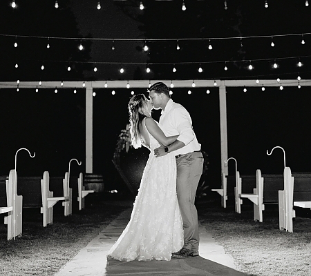 Nighttime Wedding Photos