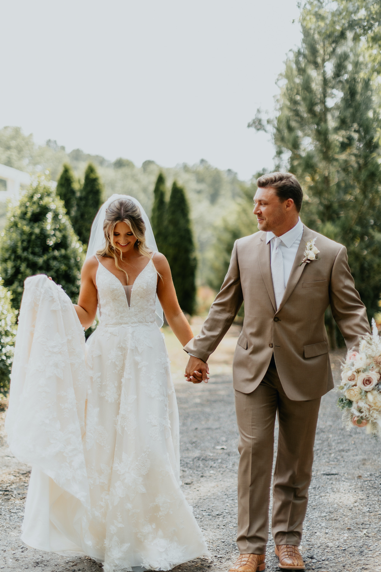 Outdoor Bride and Groom Photos