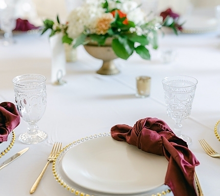 Spring Wedding Place Settings