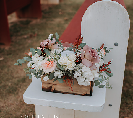 White and Pink Wedding Colors