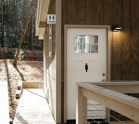 Women's Bathroom at Cottages