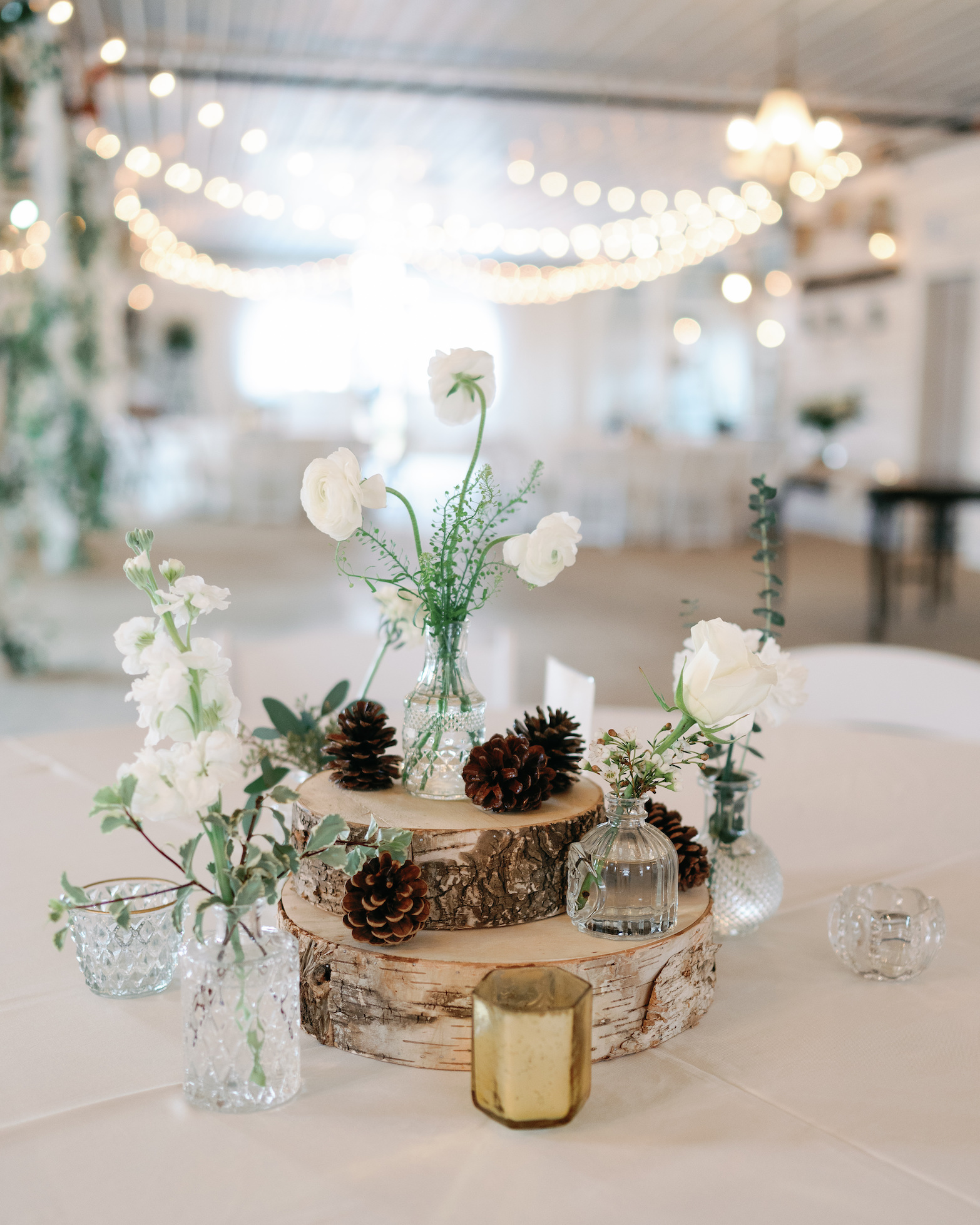 Winter Wedding Centerpiece