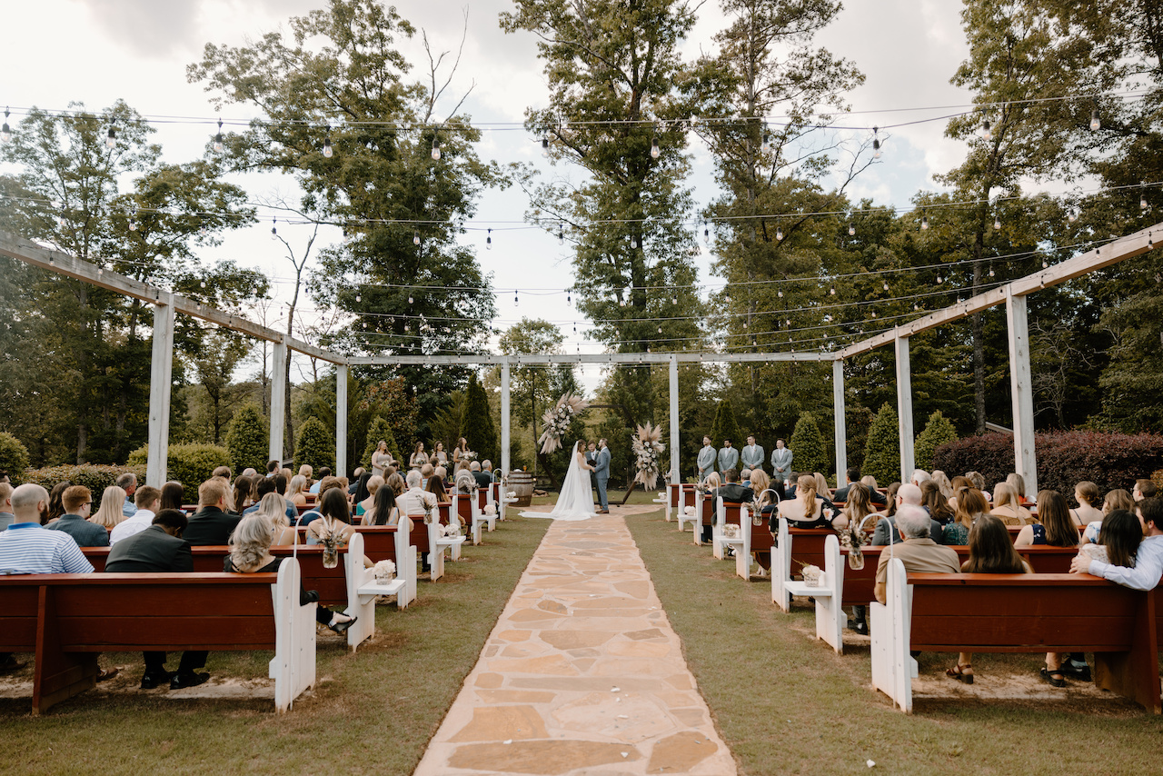 Outdoor Spring Wedding Ceremony