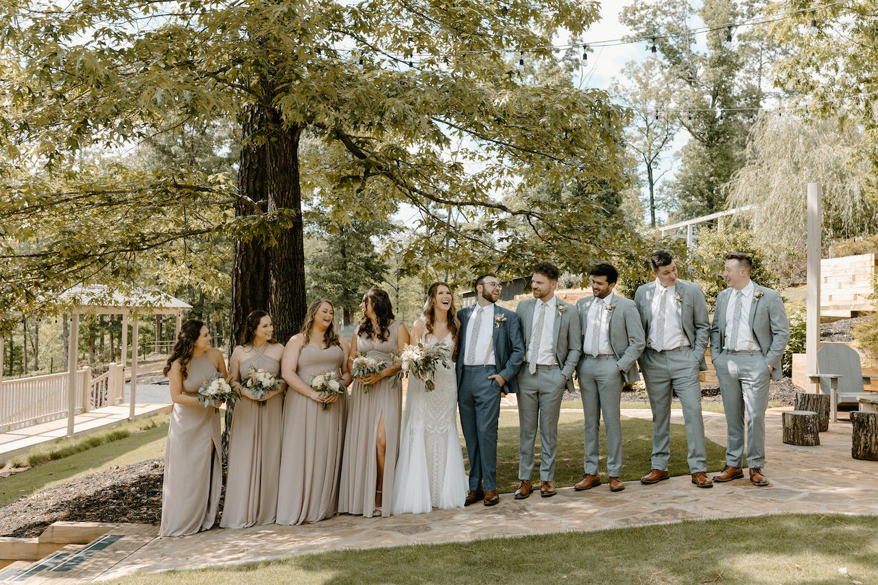 Wedding Party Outdoor Photos