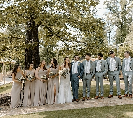 Wedding Party Outdoor Photos