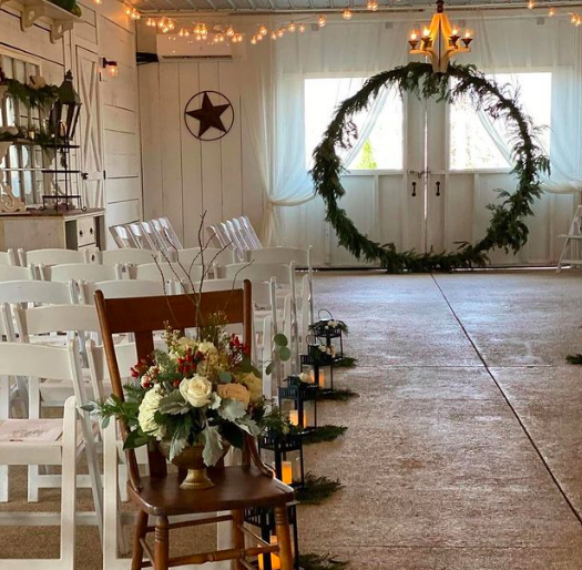 Indoor Winter Wedding at Barn Venue
